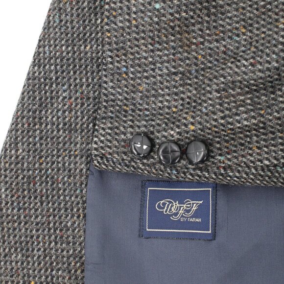 VTG‎ WFF by Farah sport coat Men's 42 donegal tweed two button single breasted - Picture 1 of 16